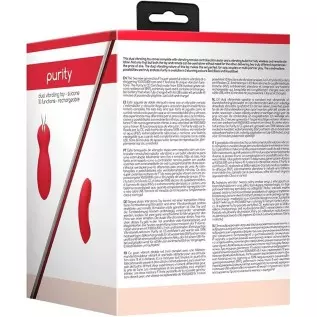 Elegance by Shots America - Dual Vibrating Toy - Purity - Blue