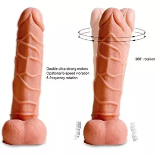 8" Thrusting Dildo Vibrator with Vibrating and Heating, Realistic Telescopic Penis for G-spot Stimulation, Wireless Automatic Vi 8" Thrusting Dildo Vibrator with Vibrating and Heating, Realistic Telescopic Penis for G-spot Stimulation, Wireless Automatic Vi