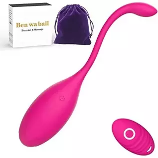Kegel Balls Weights for Women with Remote Control, Remote Control Waterproof Silicone Ball Exercise Weights and Control Training