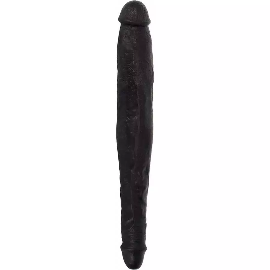 Curve Novelties Jock Tapered Double Dong, Brown, 16 Inch