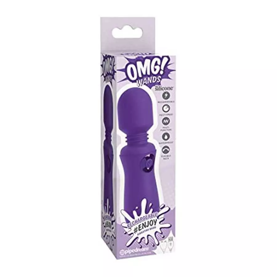 Pipedream Products OMG! Wands Enjoy Rechargeable Vibrating Wand, Purple