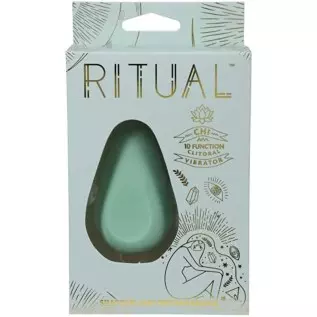 Doc Johnson Ritual - Chi - 10 Function Clitoral Vibrator - Silicone and Rechargeable - Discreet, Mint