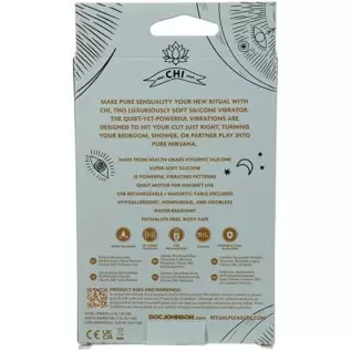 Doc Johnson Ritual - Chi - 10 Function Clitoral Vibrator - Silicone and Rechargeable - Discreet, Mint