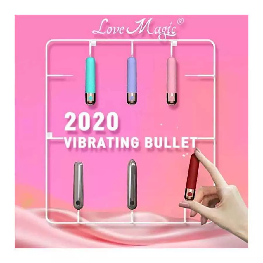 6 inch,10 Speed USB Rechargeable Silver Bullet Vibrator