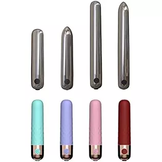 6 inch,10 Speed USB Rechargeable Silver Bullet Vibrator