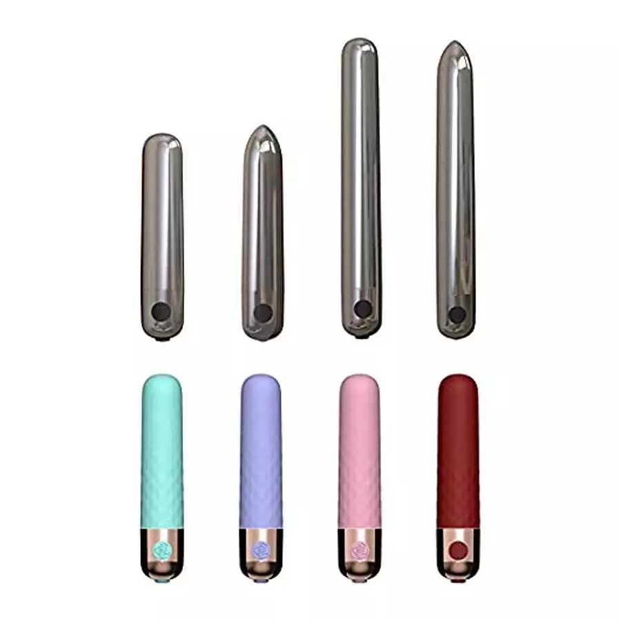 6 inch,10 Speed USB Rechargeable Silver Bullet Vibrator