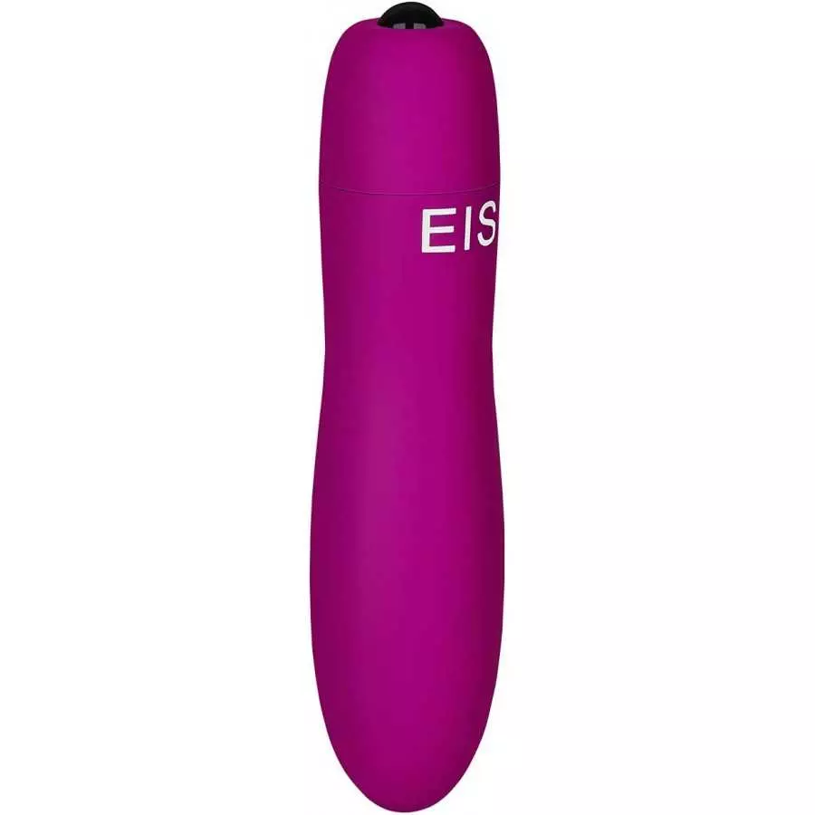 EIS Slippery Mini Vibrator - Powerful Portable Bullet Vibrator, 10 Vibration Programs - Waterproof, Battery Operated (Black)