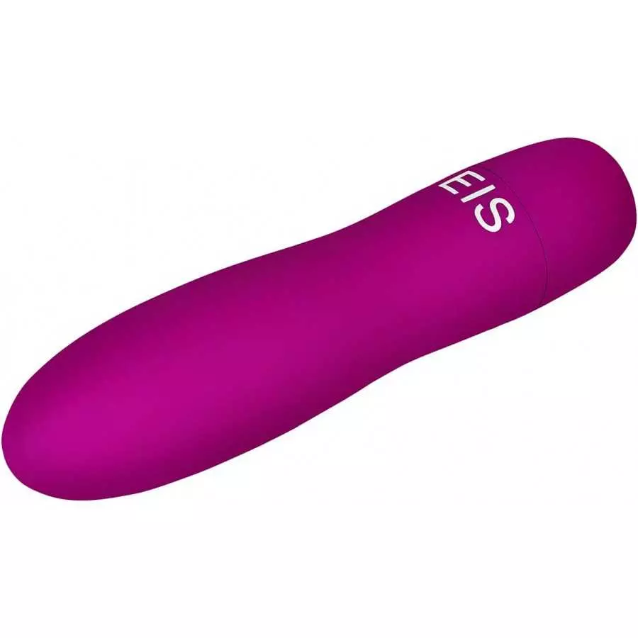 EIS Slippery Mini Vibrator - Powerful Portable Bullet Vibrator, 10 Vibration Programs - Waterproof, Battery Operated (Black)