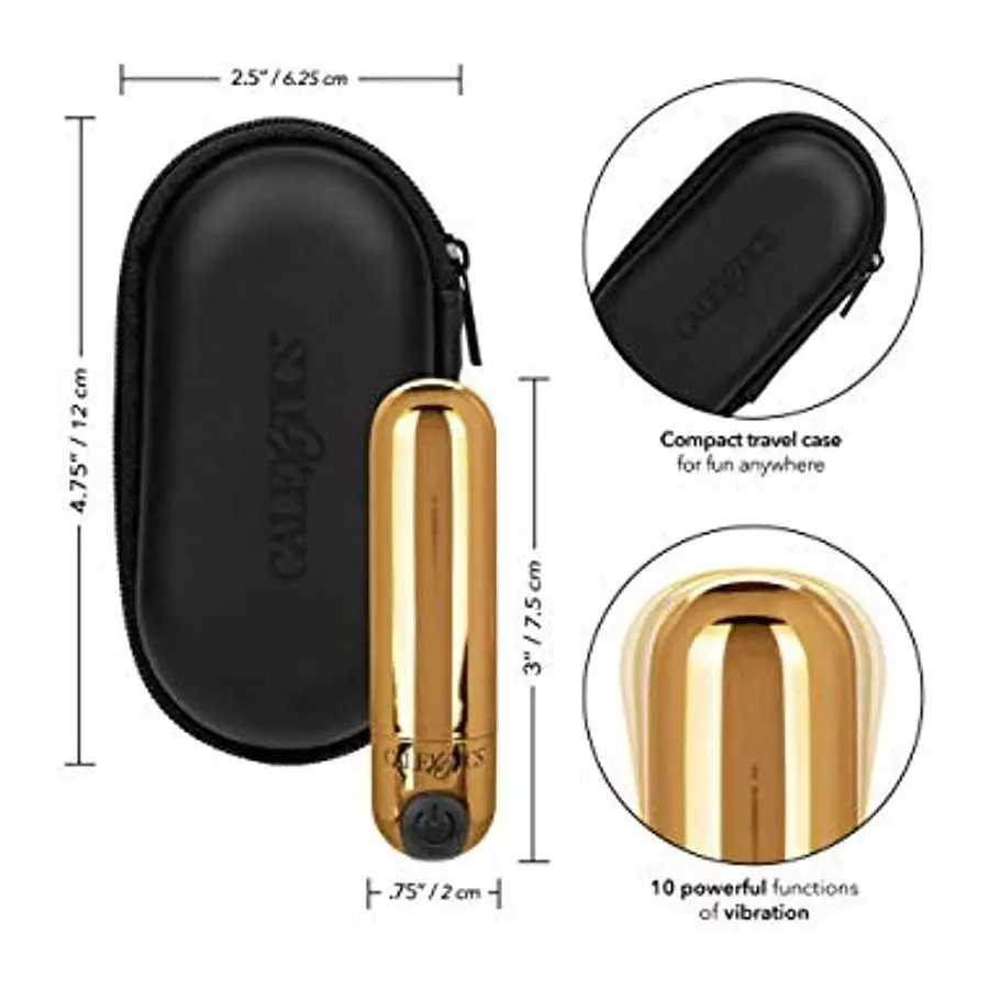 CalExotics SE-0062-45-2 Rechargeable Hideaway Bullet - Gold