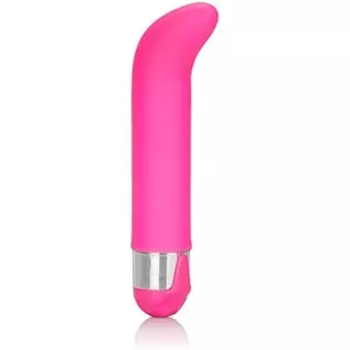 CalExotics Shane’s World Silicone “G” - Waterproof Sex Toys for Couples - Adult Vibe G Spot Massager - Pink