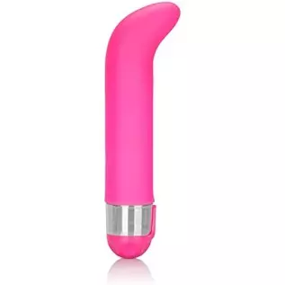 CalExotics Shane’s World Silicone “G” - Waterproof Sex Toys for Couples - Adult Vibe G Spot Massager - Pink