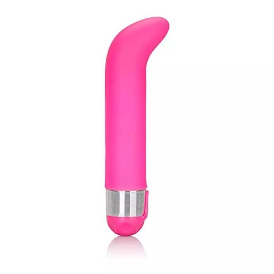 CalExotics Shane’s World Silicone “G” - Waterproof Sex Toys for Couples - Adult Vibe G Spot Massager - Pink