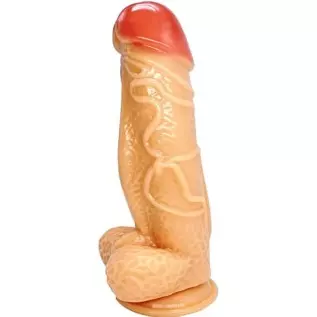 xofoco Realistic Dildo with Suction Cup, Flesh