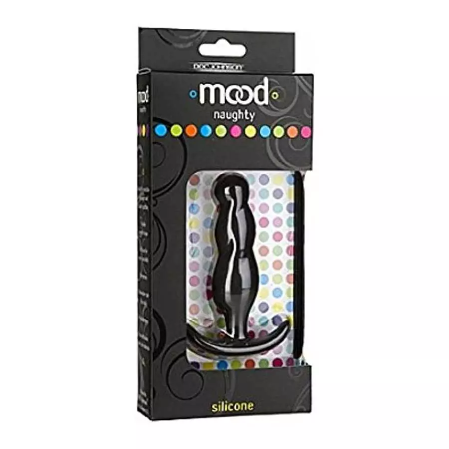 Doc Johnson Mood - Naughty 3 - Silicone Anal Plug - Medium - 3.9 in. Long and 1 in. Wide - Tapered Base for Comfort Between The 