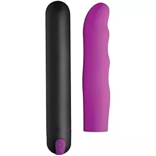 XL Silicone Bullet and Wavy Sleeve