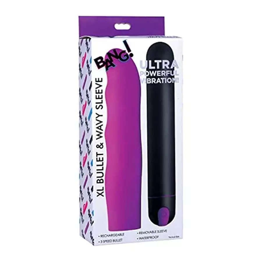 XL Silicone Bullet and Wavy Sleeve