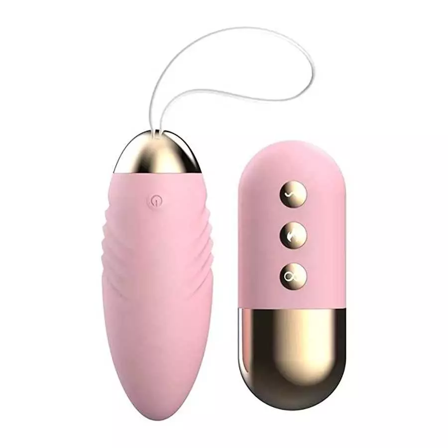 10 Speeds Remote Control USB Rechargeable Wireless Sex Vibrating Love Egg Vibrator (Pink Color)