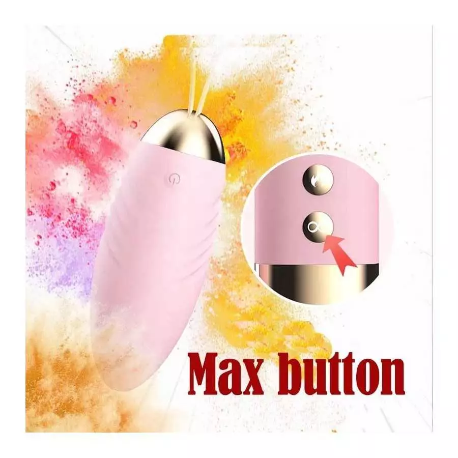 10 Speeds Remote Control USB Rechargeable Wireless Sex Vibrating Love Egg Vibrator (Pink Color)