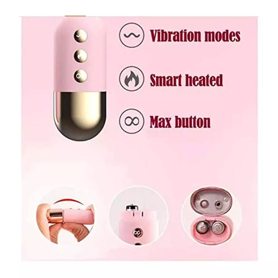 10 Speeds Remote Control USB Rechargeable Wireless Sex Vibrating Love Egg Vibrator (Pink Color)