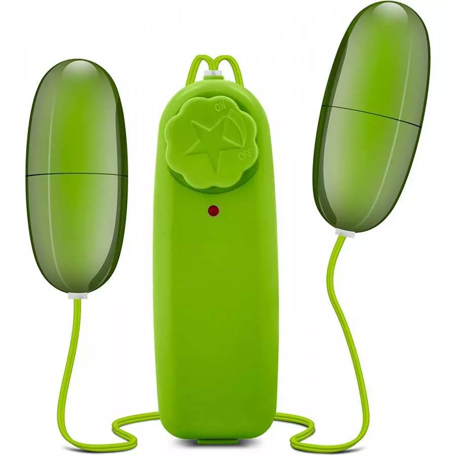 B Yours Double Pop Eggs - Remote Control Vibrator with Tunable Vibrations - Pleasure 2 Erogenous Zones at The Same Time - Perfec