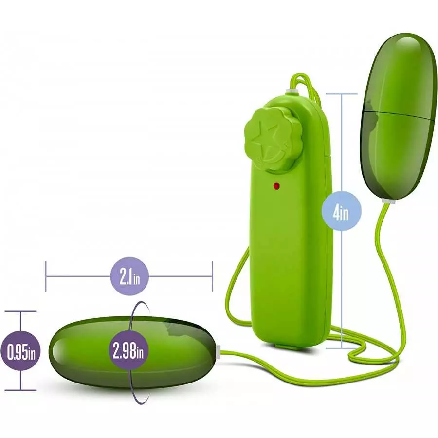 B Yours Double Pop Eggs - Remote Control Vibrator with Tunable Vibrations - Pleasure 2 Erogenous Zones at The Same Time - Perfec
