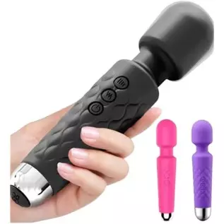 REJOY -Pink Personal Massager Wand, Rechargeable Wireless Waterproof Quiet