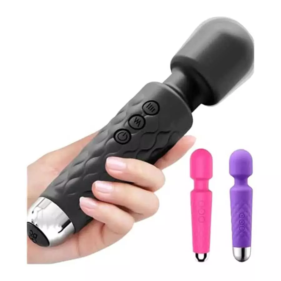 REJOY -Pink Personal Massager Wand, Rechargeable Wireless Waterproof Quiet