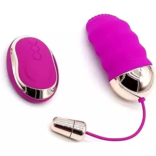 Leseox Remote Control G-Spot Clitoral Bullet Vibrator for Women, Rechargeable Stimulating Jump Egg for Clitoris Quick Orgasm, Mu