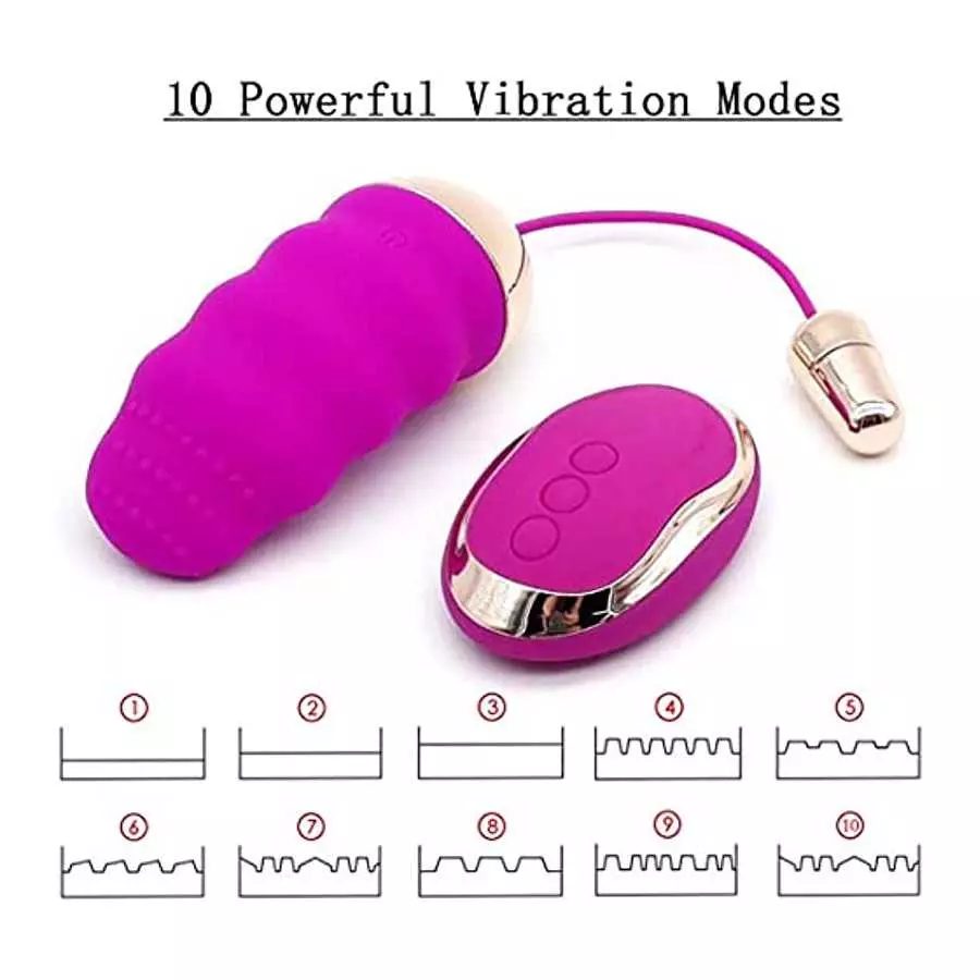 Leseox Remote Control G-Spot Clitoral Bullet Vibrator for Women, Rechargeable Stimulating Jump Egg for Clitoris Quick Orgasm, Mu