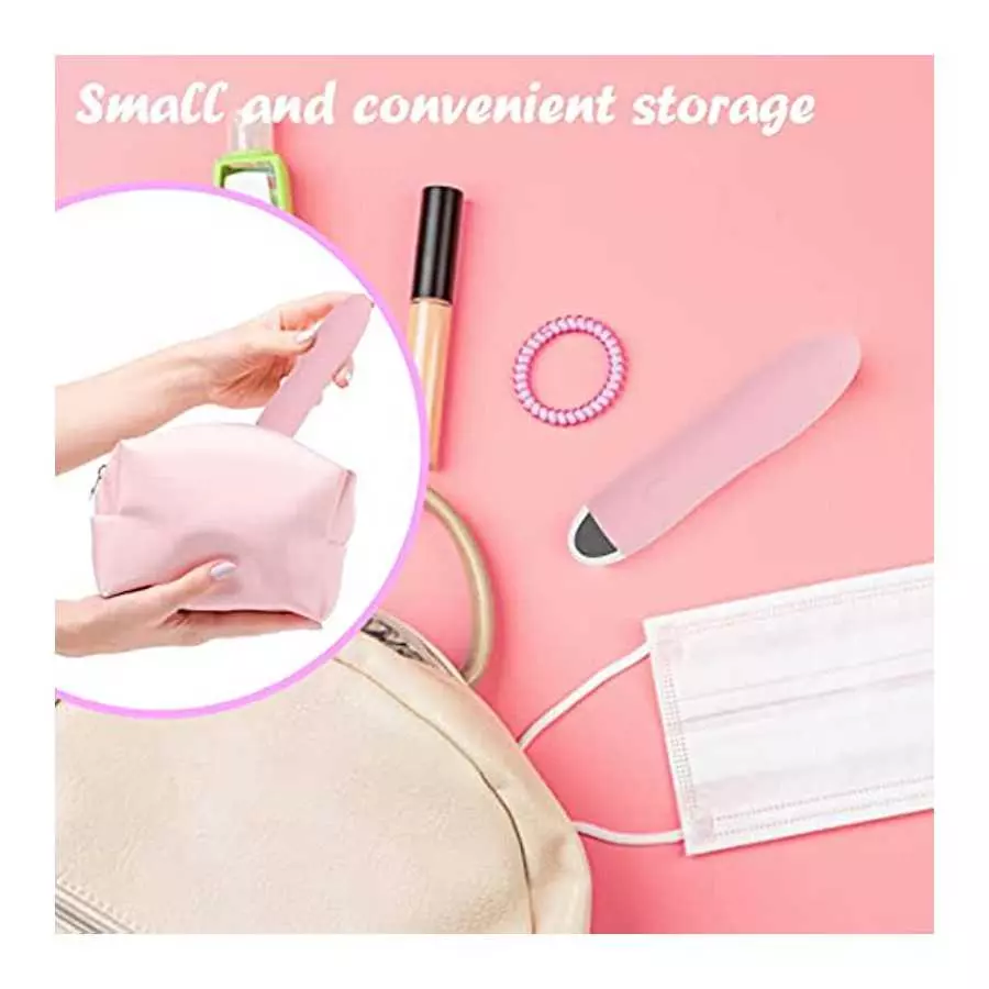Bullet Vibrator - Portable Vaginal Clitoris Massager, Mini Dildo Nipple Stimulator, Magnetic USB Rechargeable with 7 Powerful Vi