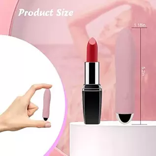 Bullet Vibrator - Portable Vaginal Clitoris Massager, Mini Dildo Nipple Stimulator, Magnetic USB Rechargeable with 7 Powerful Vi