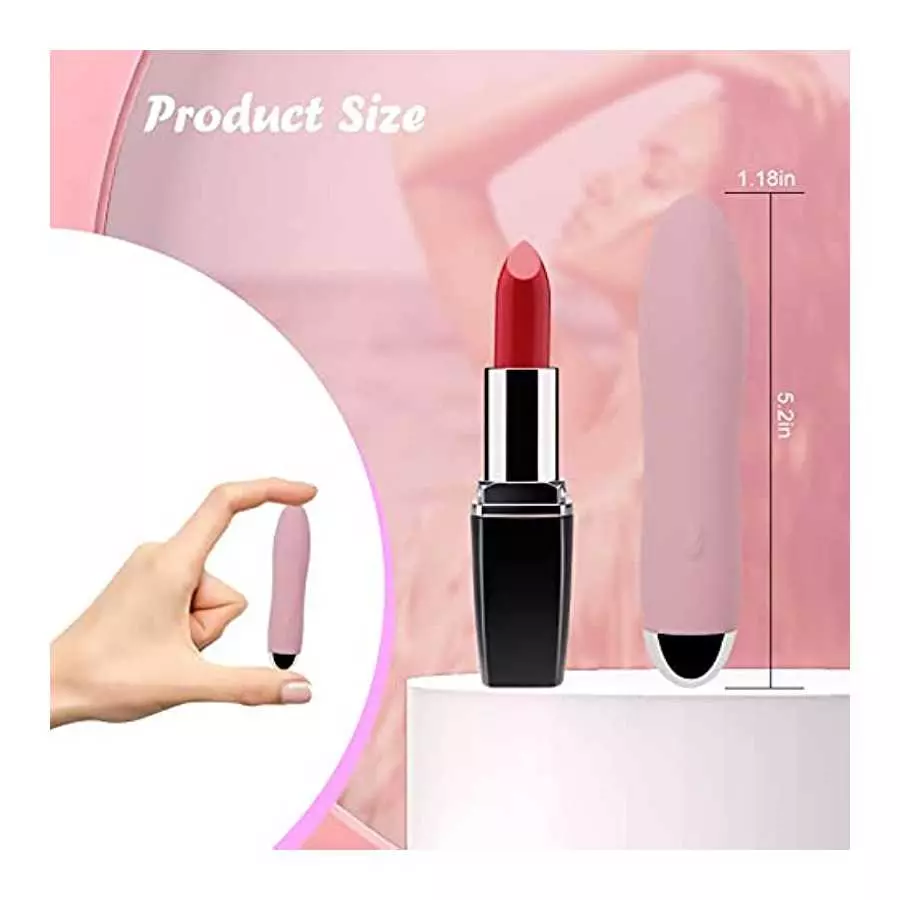 Bullet Vibrator - Portable Vaginal Clitoris Massager, Mini Dildo Nipple Stimulator, Magnetic USB Rechargeable with 7 Powerful Vi