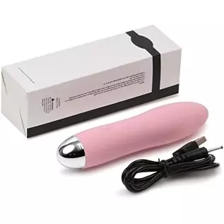 Bullet Vibrator - Portable Vaginal Clitoris Massager, Mini Dildo Nipple Stimulator, Magnetic USB Rechargeable with 7 Powerful Vi