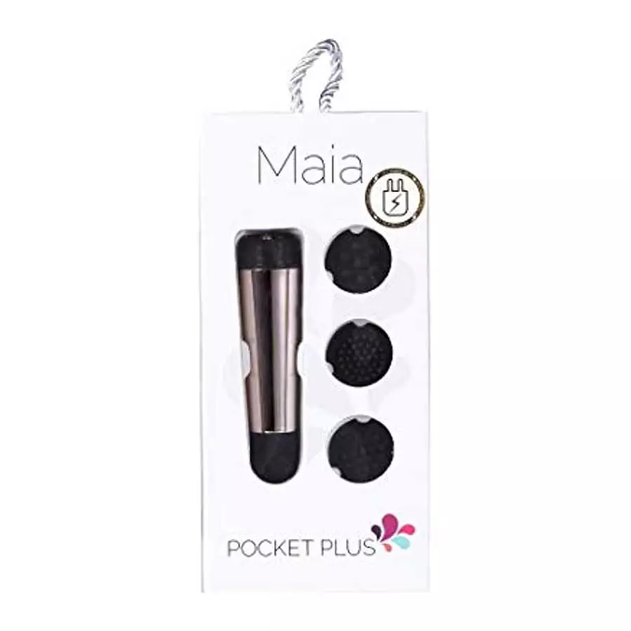 Maia Toys Pocket Plus Super Charged Rechargeable Vibrator Rose Gold/Black