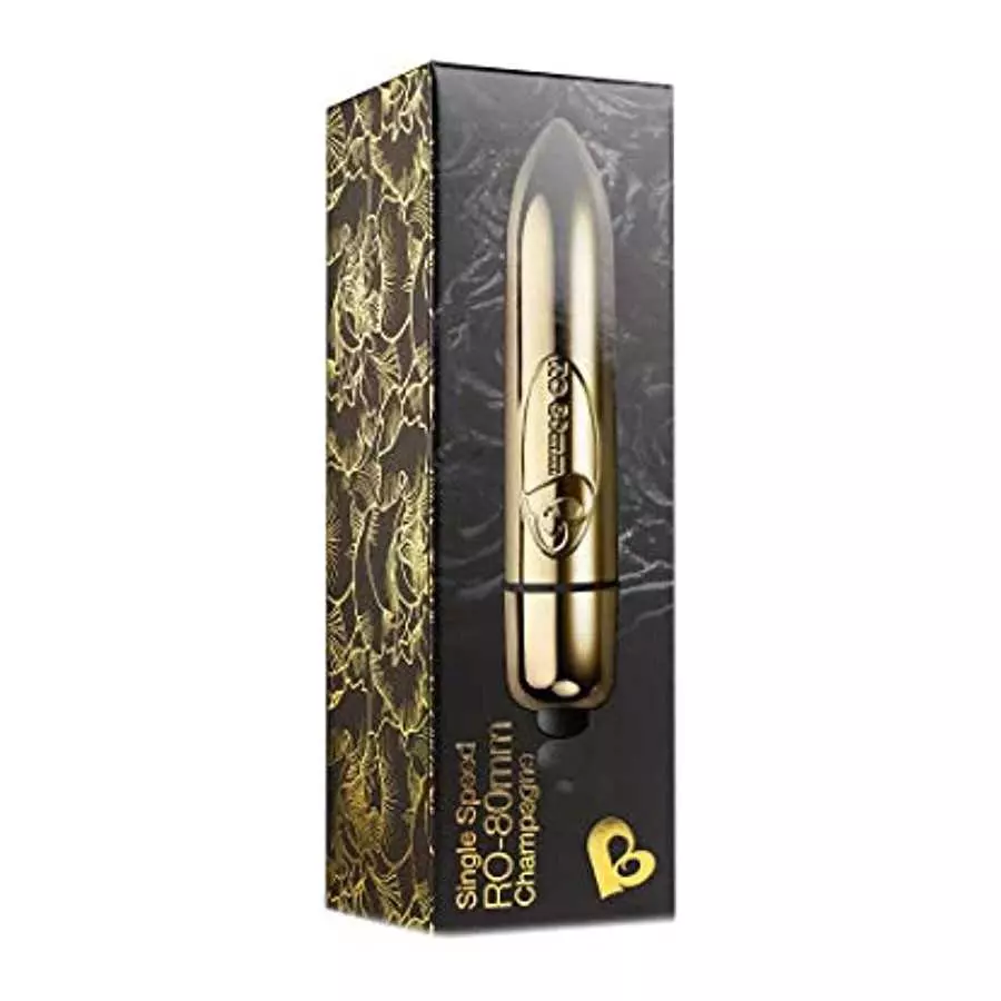 Rocks Off Ro-80 Single Speed Bullet - Champagne Gold