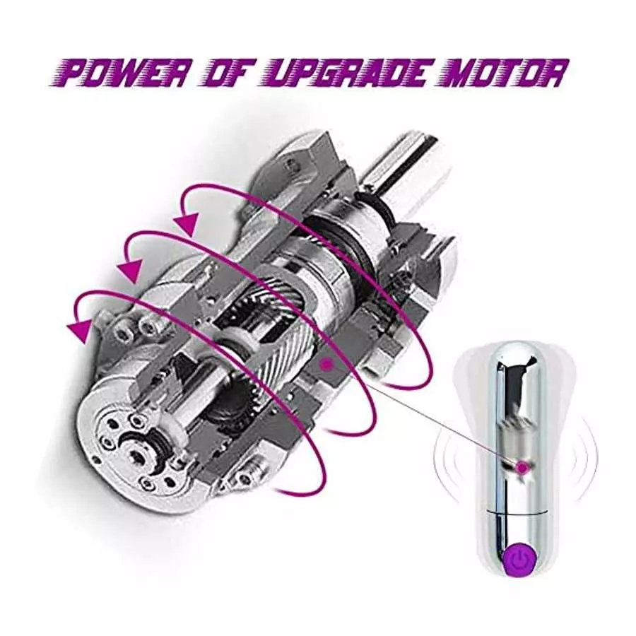 Dual Motor Bullet Vibrator, Clitoral G-Spot Bullet Vibrator with 10 Modes, Nipple Clitoral Stimulator Vibrator for Women, Adult 