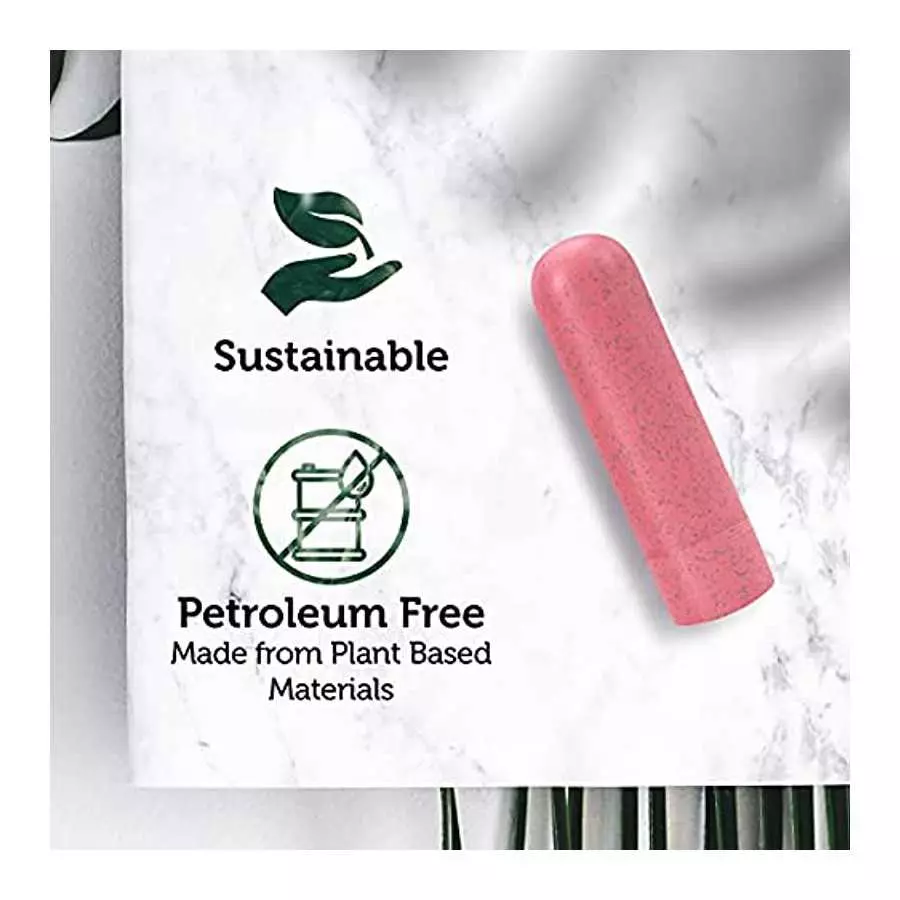 Blush Gaia Eco Bullet Powerful USB Rechargeable 10-Function Splashproof Biofeel Vibrator Sex Toy for Adults - Coral