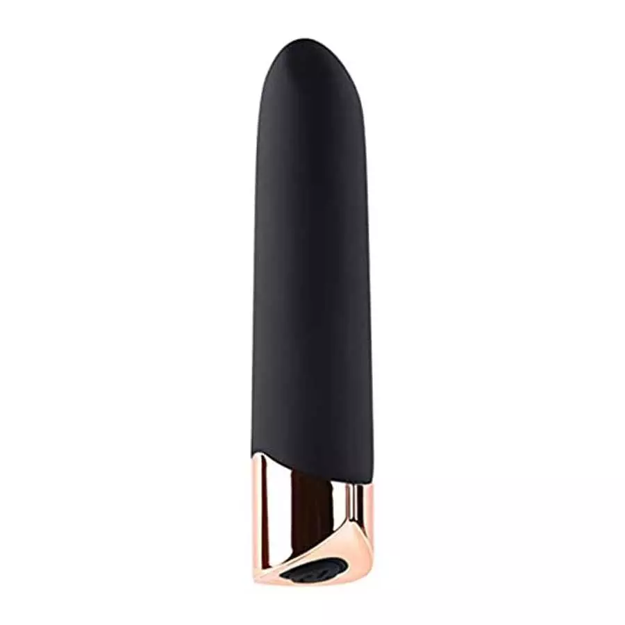 Gender X - The Gold Standard - Rechargeable Silicone Bullet - Black/Rose Gold
