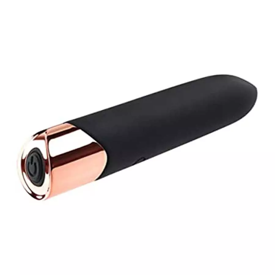 Gender X - The Gold Standard - Rechargeable Silicone Bullet - Black/Rose Gold