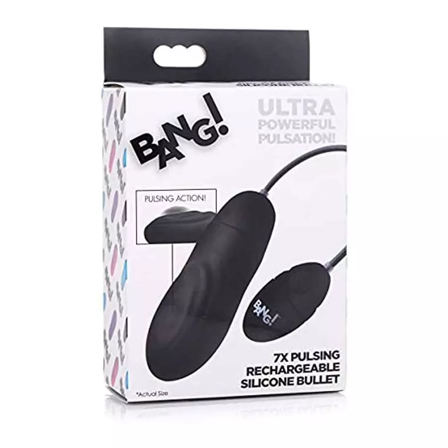 7X Pulsing Rechargeable Silicone Vibrator - Pink