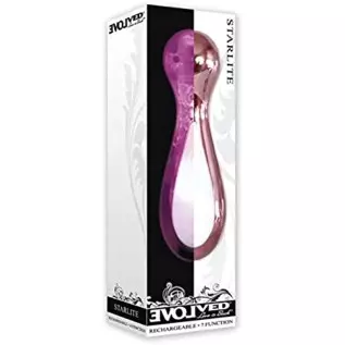 Evolved Love Is Back Glowing Light-UP Hypnotic Light Pulses Changes with Vibrations 10 Speed Waterproof Starlite Bowling Pin-Sha