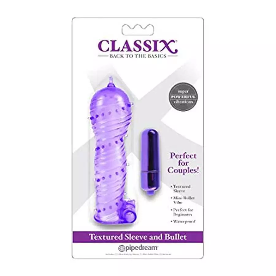 Classix Textured Sleeve and Bullet - Purple Classix Textured Sleeve and Bullet - Purple