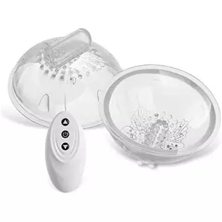 OMEKIIDA Nipple Suckers for Women Strong Sucking Stimulator Massager with 10 Vibration Modes & 2 Bullet Vibrators Sex Toys for W
