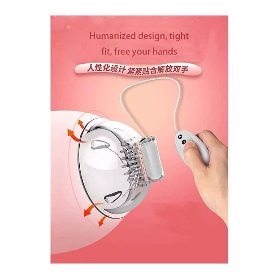 OMEKIIDA Nipple Suckers for Women Strong Sucking Stimulator Massager with 10 Vibration Modes & 2 Bullet Vibrators Sex Toys for W