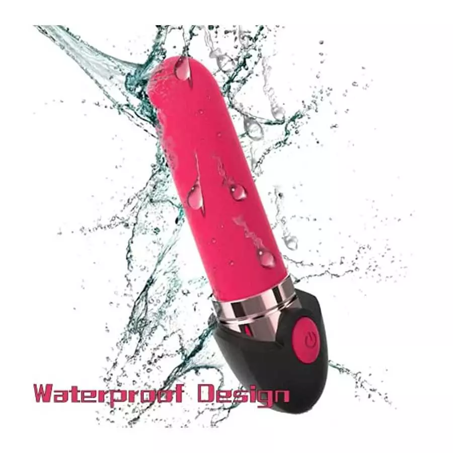 Bullet Vibrator Portable Sex Toys- G Spot Vaginal Anal Nipple Waterproof Massager with 10 Modes for Women.