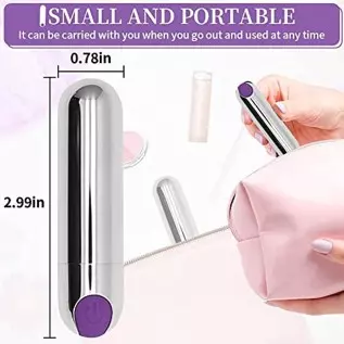 Bullet Vibrator, Dual Motor Mini Bullet Vibrator, G-spot Vibrator Clitoral Vibrator - with 10 Modes Vibrating Nipple Stimulator 