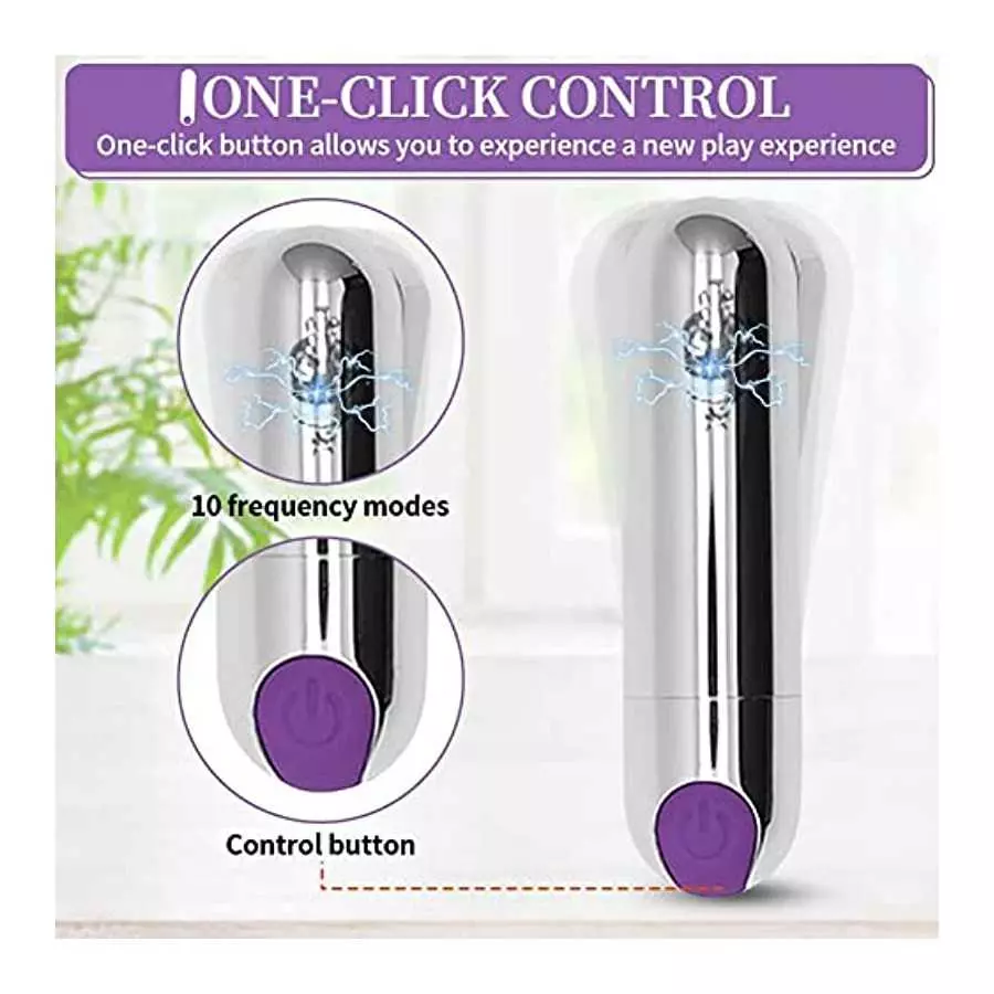 Bullet Vibrator, Dual Motor Mini Bullet Vibrator, G-spot Vibrator Clitoral Vibrator - with 10 Modes Vibrating Nipple Stimulator 