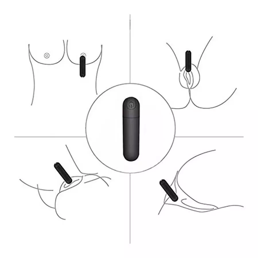 Women's Entertainment Bullet Vibrator Massager - Small G-spot Bullet Vibrator Stimulator, Rechargeable Personal Mini Waterproof 
