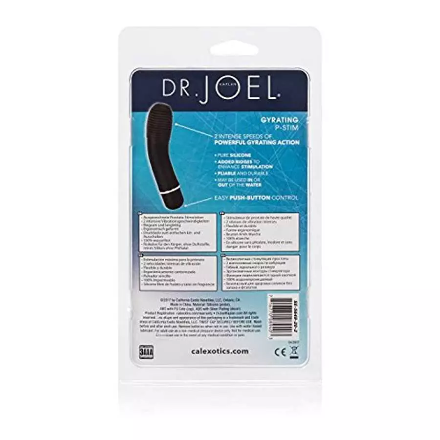 CalExotics Dr. Joel Kaplan Gyrating P Stim - Waterproof Vibrating Anal Sex Toys for Couples - Adult Prostate Stimulator Vibrator