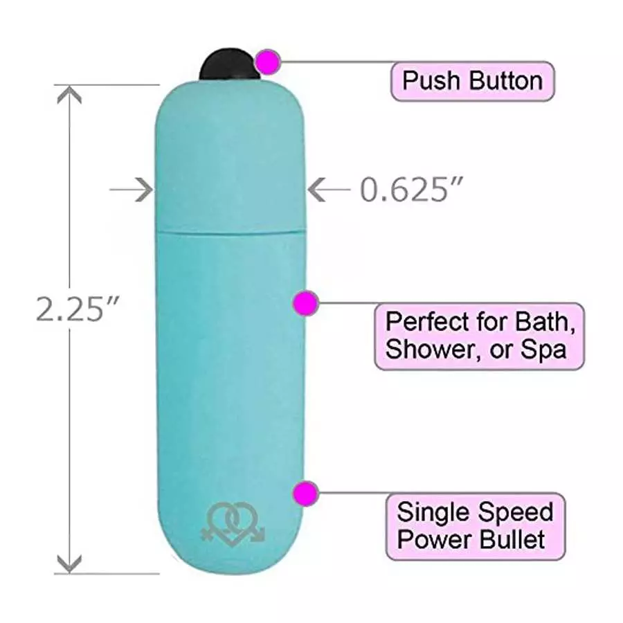 OptiSex Ultra Waterproof Love Bullet Vibrator 2.25 In ASST COLORS (Qty of 1)